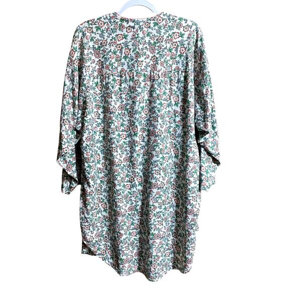 Victoria's Secret Women's Floral Nightgown Size Medium 100% Cotton Button Up - Picture 5 of 6